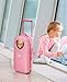 Badger Basket 3-in-1 Trolley Doll Carrier with Rocking Bed and Bedding – Adorable Pink Polka Dot Design for 18-Inch Dolls