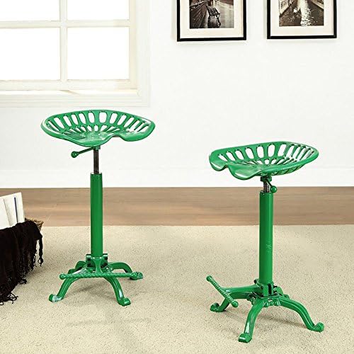 Carolina Cody Adjustable Farmhouse Tractor Seat Bar Stool