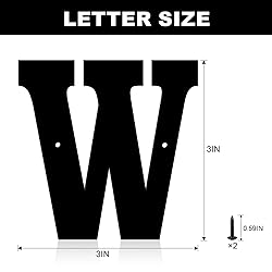 3 Inch Metal House Numbers, House Address Letters