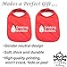 Leche Drinking Buddies Individual Set Unisex Bebé Recién Nacido 100% algodón Suave baberos, Rojo