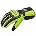 ILM Alloy Steel Motorcycle Riding Gloves Warm Waterproof Windproof for Winter Use (XL, GREEN(WINTER))