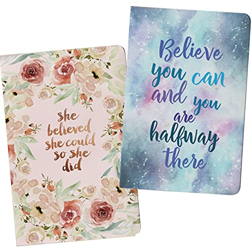 Lauret Blanc Ruled Notebook Diary Journal- A5 Size, 144 Ruled Pages Each, 80 GSM Natural Shade.