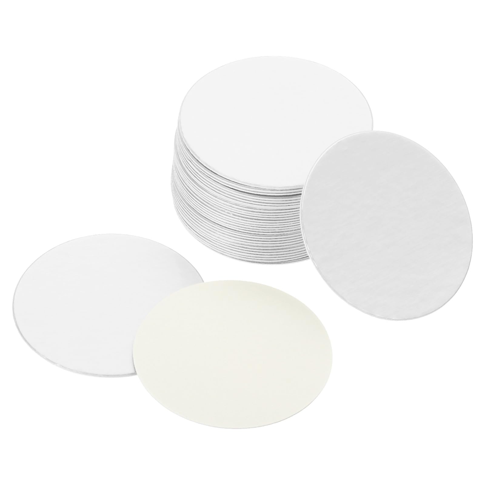 PATIKIL 35mm/1.37" Aluminum Foil Cap Liner, 150Pcs Resistant Tamper Induction Heat Sealer Sealing Liners for PE/HDPE Plastic Bottle Jar Lid