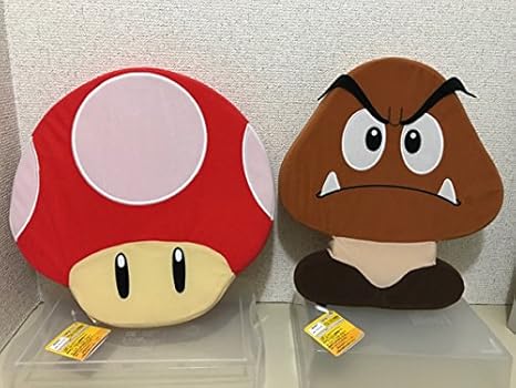 Amazon スーパーマリオ スーパーキノコ クリボー クッション おもちゃ おもちゃ