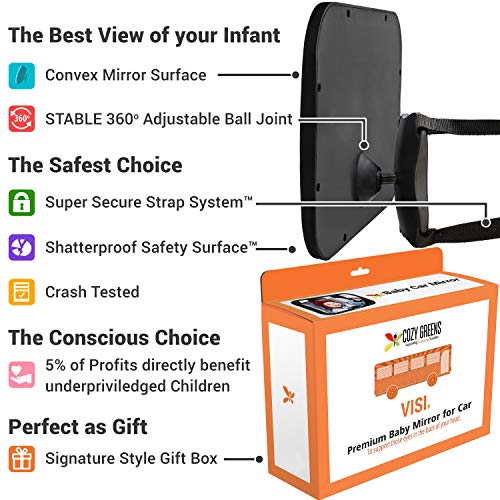 6 Mirror+Backseat+Newborn+Double+Strap+Cleaning