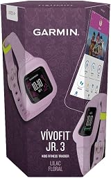 Garmin vivofit jr 3 Kids Fitness Tracker Swim-Friendly 1 Yr Battery Lilac Floral view 7