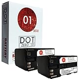 DOT-01 2X Brand 8550 mAh Replacement Canon BP-970G Batteries for Canon C100 Camcorder and Canon BP970G
