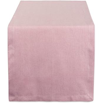 DII CAMZ38727 Solid Chambray, Table Runner 14x72, Chambray Rose