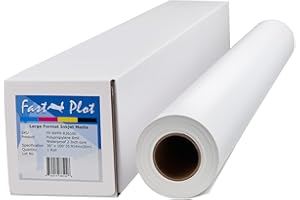 FastPlot Polypropylene Banner 8 mil Waterproof - 36inch x 100ft Roll - 2inch core