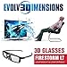 Evolved Dimensions (previously True Depth 3D) Firestorm LT Lightweight Rechargeable DLP link 3D Glasses for All 3D Projectors (Benq, Optoma, Acer, Vivitek, Dell Etc) and All DLP HD 3D TVs (Mitsubishi, Samsung Etc) Compatible At 96 Hz, 120 Hz and 144 Hz! (4 Pairs!)thumb 4