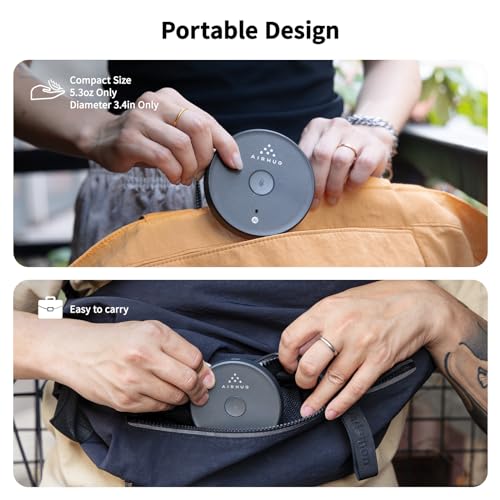 AIRHUG USB Microphone No Speaker, Desktop Computer Mic, Mute Button with LED Indicator,AI Noise Reduction,Plug & Play Omnidirectional Condenser PC Laptop Mics,for Online Calls/Class/Recording Video