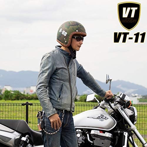 ジェットヘルメット 車 バイク 車 バイク カモフラージュ Vintage Sg規格品 フリーサイズ 57 60cm対応 B Neo Sg規格品 フェイスガードセット Army 迷彩 Vt 11 バイクヘルメット ウッドランド B07h7cjq4h