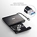 COO External CD Drive USB 3.0 Portable R/W Optical Drive High Speed Data Transfer Slim CD DVD Burner Recorder CD ROM for Laptop Notebook PC Support Windows/Vista/7/8.1/10, Mac OSX (Black)