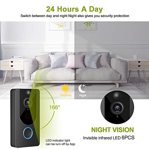 2 Doorbell+Wireless+Lifetime+Detection+Real+time