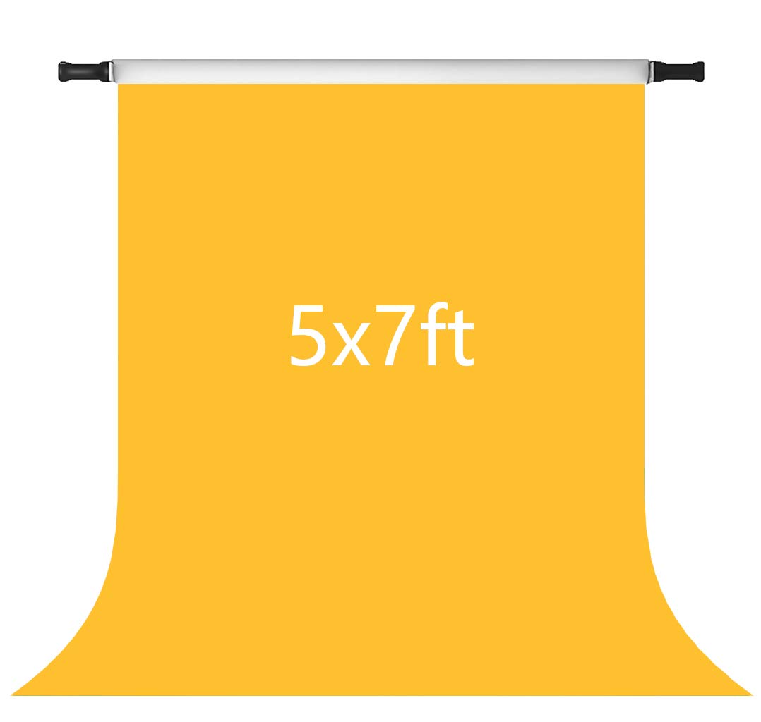 Kate 5x7ft Yellow Backdrops Solid Yellow Portrait