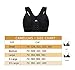 SHAPERX Women's Post-Surgical Front Closure Sports Bra Adjustable Wide Strap Racerback Support Bra,SZ83288-Black-2XL