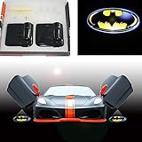 Spoya 3D Batman shield badge wireless magnetic car door LED welcome logo shadow laser projector light Powered by battery