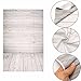 MOHOO 5x7ft Photography Background Collapsible Photo Backdrops Silk White Wood Floor Props for Studio (Update Material)
