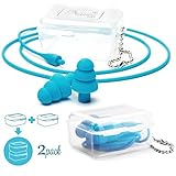MyTravelUp - 2PACK, High fidelity EARPLUGS for hearing protection from harmful noise in daily life, ECO-FRIENDLY silicone material, GOOD ELASTICITY and PRACTICALITY