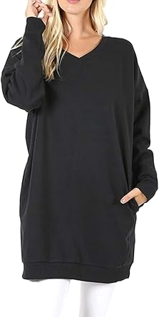 v neck fleece pullover
