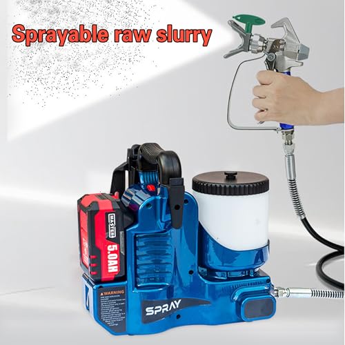 Cordless Airless Paint Sprayer Gun, 1.2L Capacity, 6-Speed Adjustment, 70inch Hose, 360° photo 10