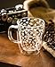 Cypress Home Glass Bean Coffee Cup, 12 oz, Metallic