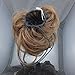 X&Y ANGEL- New Charming Wavy Bun With Strip Hairdo Scrunchie Ponytail Hairpiece Hair Extensions H005 (natural black)