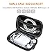 [Set of 2] Portable Protection Hard EVA Case,Clamshell MESH Style Zipper Enclosure,Inner Pocket Durable Exterior Wired/Bluetooth Headset Earbud bag Lightweight Change Purse Small Hand Bag (Square x 2)