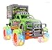 WolVol Off-Road SUV Jungle Dinosaur Car Toy with Lights and Sounds, Friction Powered - Release The Dinosaur from its Cage