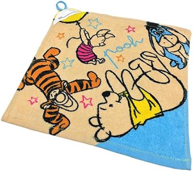 Amazon ディズニー キャラクター ループタオル 30 30cm ひも付き ネームタグ付き タオル ハンドタオル お手拭き ハンカチ キッズ 子供 男の子 女の子 Disney プリンセス 通園 入園 保育園 幼稚園 Q プーさん 仲間 ノーブランド品 ハンドタオル