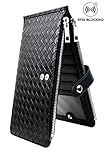 Women's RFID Blocking Zipper Wallet Card Case Purse