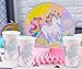 BLUE PANDA Unicorn Paper Party Cups - 50 Pack Holographic Silver Foil Disposable Paper Cups, Unicorn Party Supplies and Decorations for Girls Birthday Party and Baby Shower, Pink, 12 Ounce