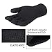 BODVERA Winter Touchscreen Warm Wool Lined Knitted Gloves for Men/Women- Texting for Smartphones, Black
