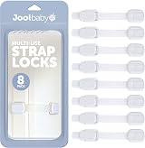 Jool Baby Products Child Safety Strap Locks 8 Pack 3M Adhesive No Drilling view 1