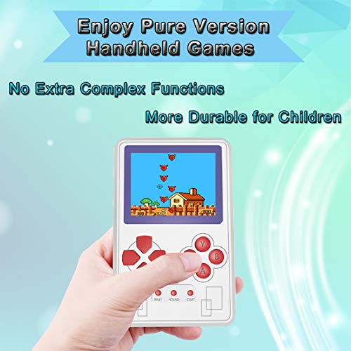 Beico Portable Handheld Game Console for Kids and Adults with Built in 318 Classic Old Style Video Games Perfect for Holiday or Travel Entertainment Children Birthday Gift (White) - Thumbnail 4
