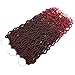 Karida Faux Locs Crochet Hair 18 Inch, 6 Packs Pre Looped Goddess Locs Crochet Hair, Wavy Crochet Faux Locs With Curly Ends, Boho Faux Locs Crochet Hair For Black Women (18 inch, TBug#)
