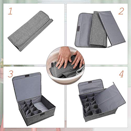 LEEFE-Drawer-Organizer-with-Lids-2-Pack-Foldable-Divider-Organizers-Closet-Underwear-Storage-Box-for-Sortin-Socks-Bra-Scarves-and-Lingerie-in-Wardrobe-or-Under-Bed-Breathable-Washable-Linen-Fabric