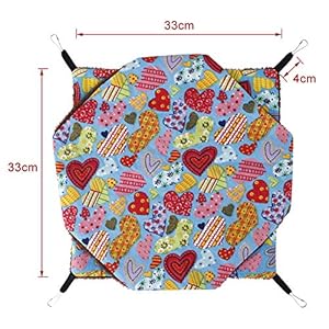 Amaca per Topi Criceti,Amaca da Gabbia per Piccoli Animali,Amache Furetti Letto Morbido per Conigli Pappagalli,Coperta…