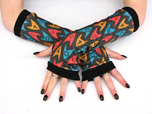 Star Trek Arm Warmers Fingerless Gloves For Cosplay Costumes