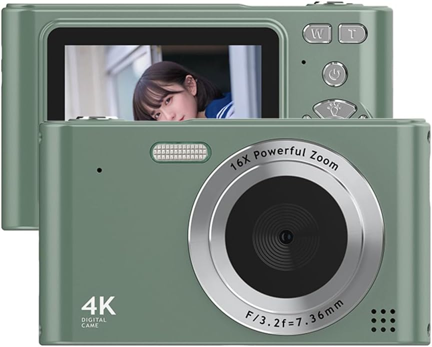 Andoer 4K Digital Camera Camcorder 48MP 16X Zoom 2.4 Screen Anti Shake