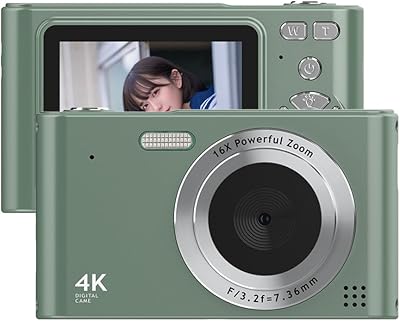 Andoer 4K Digital Camera Camcorder 48MP 16X Zoom 2.4 Screen Anti Shake