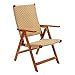 Achla Designs Eucalyptus Wood Indoor Outdoor Polyweave Folding Chair