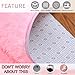 YJ.GWL Soft Pink Rug for Girls Bedroom, Cute Fluffy Rug for Kids Room Nursery, Shag Plush Carpet for Living Room, Kawaii Furry Rug for Baby's Toddler's Room, Cute Room Decor for Teen, 4x5.3 Feet
