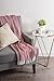 DII 100% Cotton Basket Weave Throw for Indoor/Outdoor Use Camping Bbq's Beaches Everyday Blanket, 50 x 60, Woven Stripe
