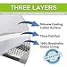 Petask Ironing Board Cover and Pad, Silicone Coated Resists Scorching and Staining Ironing Board Pads with Elastic Edges, 15