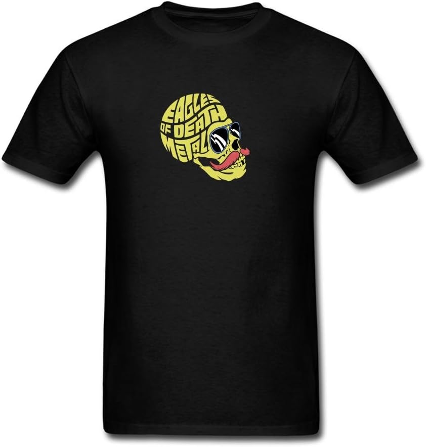 ZHENGXING Men's Eagles Of Death Metal Skull T-Shirt S ColorName Short Sleeve