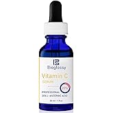 Bioglossy Vitamin C Serum 20%, Professional Vitamin C Face Serum Anti Aging Skin Care, Enhance Skin Radiance Reduce Fine Lines & Wrinkles for Women