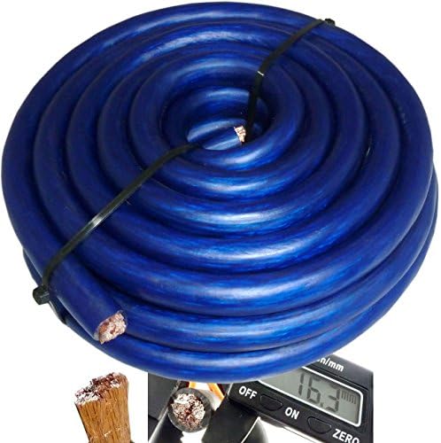 CablePro Premium BLUE 0 AWG Gauge 7 Feet Amp Ground Wire Car Audio Cable US