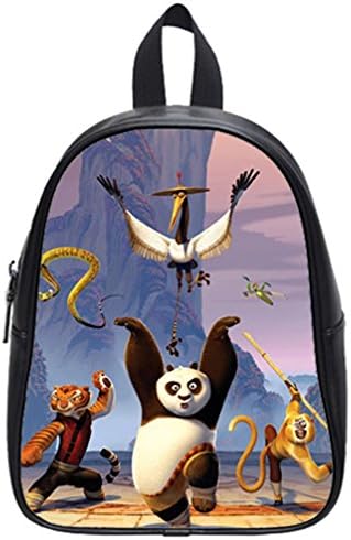 DONGMEN Thanksgiving Day Dress Up Wear& Slim &Dapper Kung Fu Panda PU Custom School Backpack(Large)