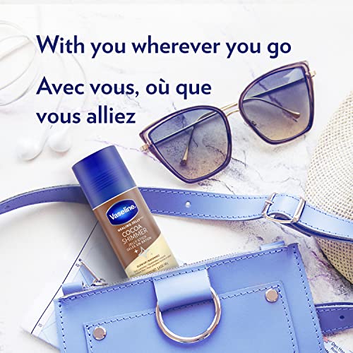 Vaseline Rich Moisturizing Healing Jelly Cocoa Butter, 13 oz Bundled with Cocoa Shimmer Stick, 1